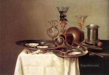Naturaleza muerta clásica Painting - Naturaleza muerta 1637 Willem Claeszoon Heda
